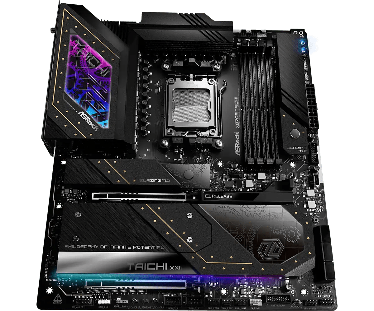 ASRock X870E Taichi AMD AM5 Socket Gaming Motherboard - Vektra Computers LLC ASRock X870E Taichi AMD AM5 Socket Gaming Motherboard - Vektra Computers LLC